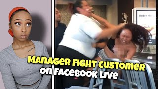 McDonalds Manager FIGHT Customer on Facebook Live [upl. by Sirak407]