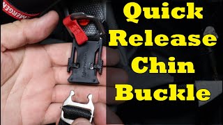 How to Install a Quick Release Chin Strap Buckle for your Helmet [upl. by Boccaj]