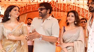 Mega Star Chiranjeevi Visuals at Nagabandham Movie Opening Pooja Ceremony  MS Talkies [upl. by Kinata]