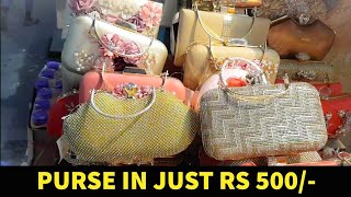 Cheapest Wholesale Ladies Purse Bags MarketSadar Bazar [upl. by Heady210]