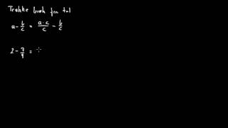 Brøker 11  Trække en brøk fra et tal [upl. by Stafford]