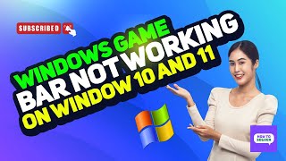 Windows Game Bar Not Working on Window 10 and 11 2024 New Method [upl. by Olfe]