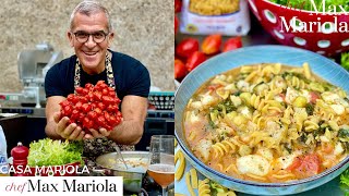 PASTA E PATATE CON PROVOLA E BACCALÀ  ricetta facile e veloce di Chef Max Mariola [upl. by Hughmanick]