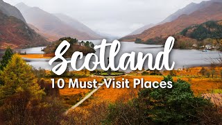 SCOTLAND TRAVEL 2023  10 Beautiful Places To Visit In Scotland  Itinerary Suggestions [upl. by Assin]