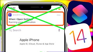 iOS 14 Remove Shortcut Automation Notification  Turn Off ALL Siri Shortcut Notifications iOS 14 Fix [upl. by Hebbe500]