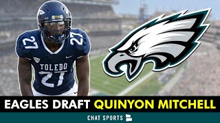 🚨BREAKING Quinyon Mitchell Selected By Philadelphia Eagles In 1st Round Of NFL Draft  Eagles News [upl. by Doner]