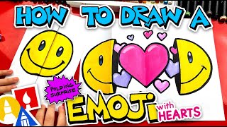 How To Draw An Emoji Folding Surprise With Hearts Inside [upl. by Annavahs629]