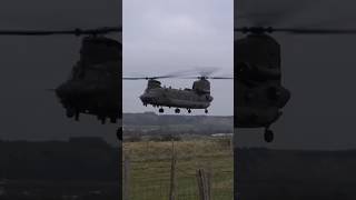 RAF Chinook landing on a hill [upl. by Ignazio]