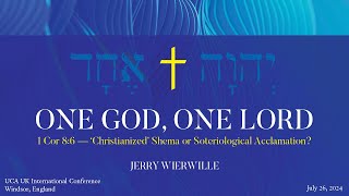 Jerry Wierwille  One God One Lord  1 Cor 86 Christianized Shema or Soteriological Acclamation [upl. by Ailes]