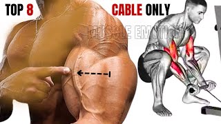 TOP 8 BICEPS WORKOUT WITH CABLE ONLY AT GYM TO GET BIGGER ARMS FAST [upl. by Becca821]