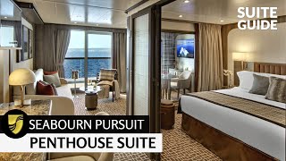 Seabourn Pursuit  Penthouse Suite Full Walkthrough Tour  4K [upl. by Anotyad]