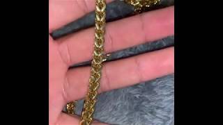 UnboxingGLD shop chain compared to real gold chain [upl. by Gavra314]