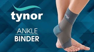 How to wear Tynor Ankle Binder for effective hold amp partial immoblization of the ankle [upl. by Monafo]