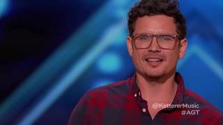 Michael Ketterer “To Love Somebody” LYRICS VIDEO Golden Buzzer Americas Got Talent 2018 audition [upl. by Tychon529]