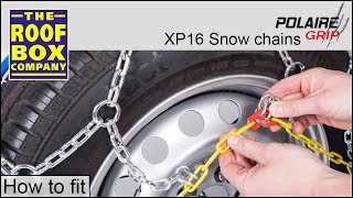 Polaire XP16 Snow chains  How to fit [upl. by Nonnel]