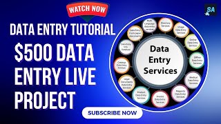 🔥500 ডলারের ডাটা এন্ট্রি প্রজেক্ট  500 Web Research Data Entry Live Project  Sharah Academy [upl. by Ebenezer]