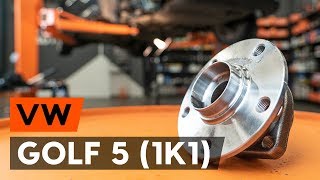 Wie VW GOLF 5 1K1 Radlager vorne wechseln AUTODOC TUTORIAL [upl. by Ecilahs]