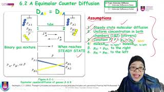 Molecular Diffusion in Gas  Equimolar Counter Diffusion [upl. by Eberto]