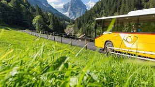 Mit dem Postauto durch die Schweiz  Im Palm Express bis ins Tessin [upl. by Erlin]