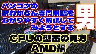 【自作er】パソコンの訳わからん専門用語をわかりやすく解説してみようとする男～CPUの型番の見方・AMD編【専門用語解説】 shorts [upl. by Heisel]