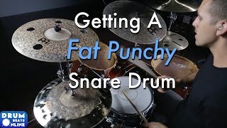 Tuning To Get A Fat Punchy Snare  Drum Lesson  Drum Beats Online [upl. by Enirehtacyram]