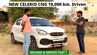 NEW CELERIO CNG 2022 AFTER DRIVING 10000 Km  DETAILED OWNER EXPERIENCE [upl. by Afinom]