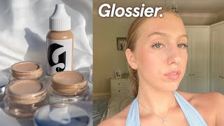 Glossier Perfecting Skin Tint amp Stretch Concealer G9  Review  Wear Test [upl. by Auqenaj]