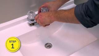 How to Install or Replace a Bathroom Faucet  RONA [upl. by Anid]