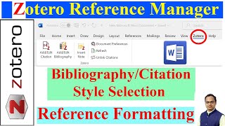 BibliographyCitation Style Selection in Jabref and Reference Formatting in MS Word [upl. by Garlan]