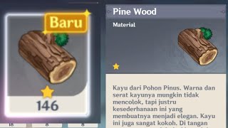 Pine wood location Farming route pine wood  genshin impact [upl. by Anida42]