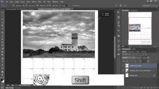 Making An Easy Photo Calendar in Photoshop [upl. by Guimond268]