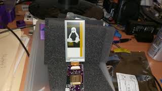 ESP32 trINKet Waveshare epaper test [upl. by Animrelliug]