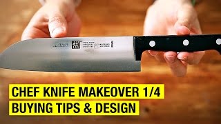 How to Re Design a Chef Knife  Chef Knife Makeover 14 [upl. by Morgenthaler462]