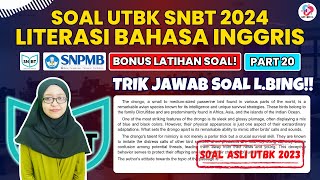 SOAL UTBK SNBT 2024 LITERASI BAHASA INGGRIS PART 20 [upl. by Lorou]