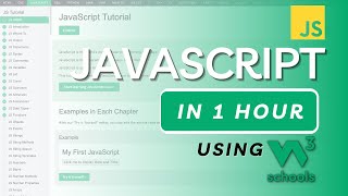 JavaScript in 1 Hour using W3Schools Website  W3Schools JavaScript Tutorial [upl. by Dewie486]