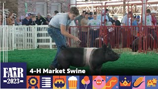 4H Market Swine – Fair 2023 [upl. by Cindra]