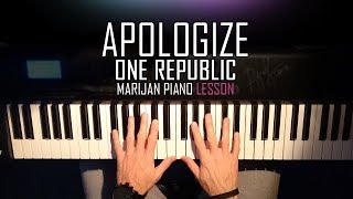 How To Play One Republic  Apologize  Piano Tutorial Lesson  Sheets [upl. by Thar]