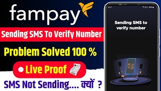 fampay sending sms to verify number problem  how to solve fampay sending sms to verify number [upl. by Ahtnamas]