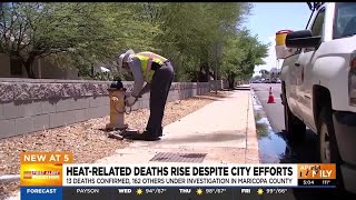 Heat deaths in Phoenix area roughly double the same time last year [upl. by Laehcym]