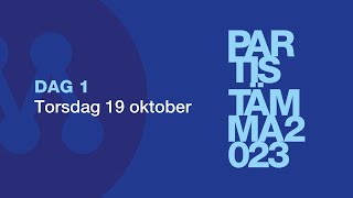 Partistämma Umeå 2023 TORSDAG 19 oktober [upl. by Niwrek]