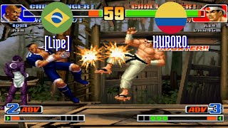 FT5 kof98 Lipe BR vs KUR0R0 CO King of Fighters 98 Fightcade Sep 16 [upl. by Ettie]