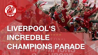 Allez allez allez  Liverpools Incredible Champions Parade [upl. by Horatia]