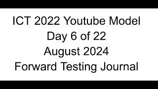 Forward Testing  Day 6 of 22  2022 Youtube Model [upl. by Bivins]