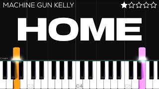 Machine Gun Kelly X Ambassadors amp Bebe Rexha  Home from Bright The Album  EASY Piano Tutorial [upl. by Lichtenfeld]