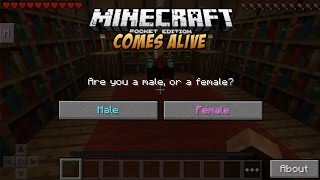 Minecraft pe 0140 Comes Alive PE v04  add custom player to minecraft pe [upl. by Lib]