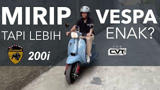 TIRUAN VESPA LAGI SCOOTER ALA RETRO TAPI DARI INGGRIS HARGANYA NGAGETIN  SCOMADI 200I [upl. by Sordnaxela]