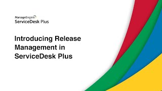 Release Management in ServiceDesk Plus [upl. by Leasim]