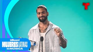 Maluma dedica emotivo mensaje a Shakira en pleno show  Billboard Mujeres Latinas en la Música [upl. by Tatum341]