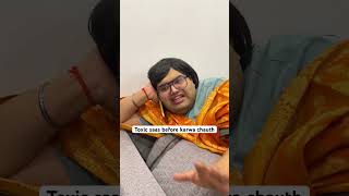 Saas on Karwa Chauth comedy funny [upl. by Aninnaig834]