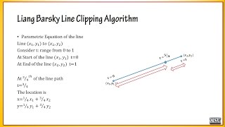 Part 14 Liang Barsky Line Clipping Algorithm [upl. by Bbor]